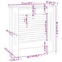Voir la diapositive 6 : VIDAXL Cache-radiateur MDF Noir 78 cm