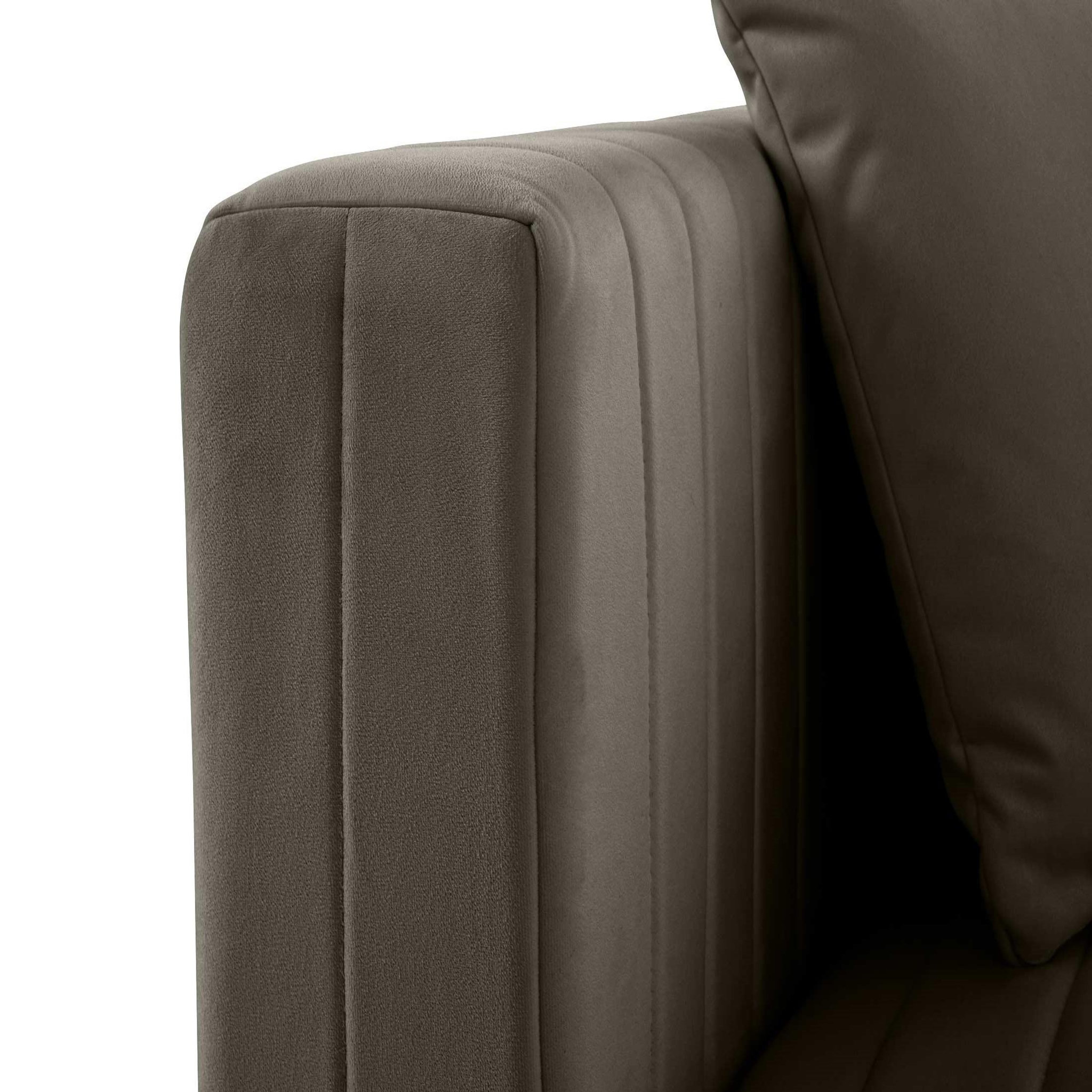 Voir la diapositive 5 : LISA DESIGN Nova - module d'assise gauche - en velours