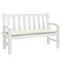 Voir la diapositive 1 : VIDAXL Coussin de banc de jardin creme melange 120x50x7 cm tissu