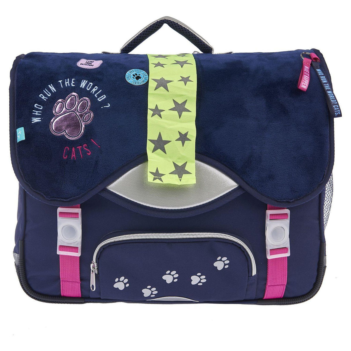 AUCHAN Cartable 41 cm marine MAGICAL CAT