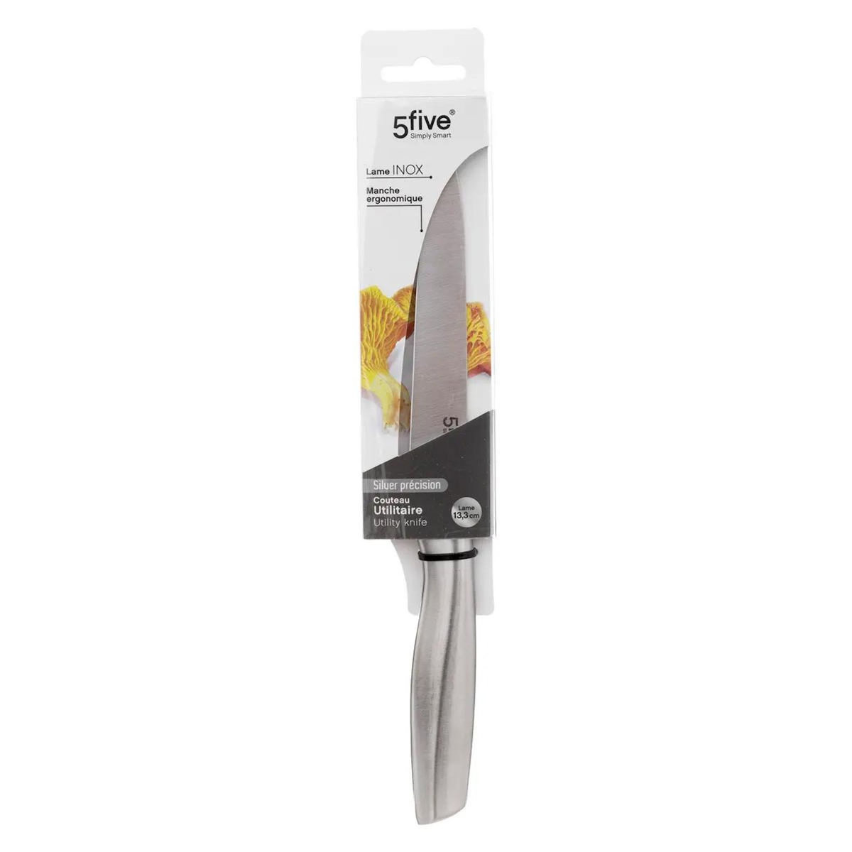 FIVE Couteau de Découpe  Inox Forgé  24cm Gris