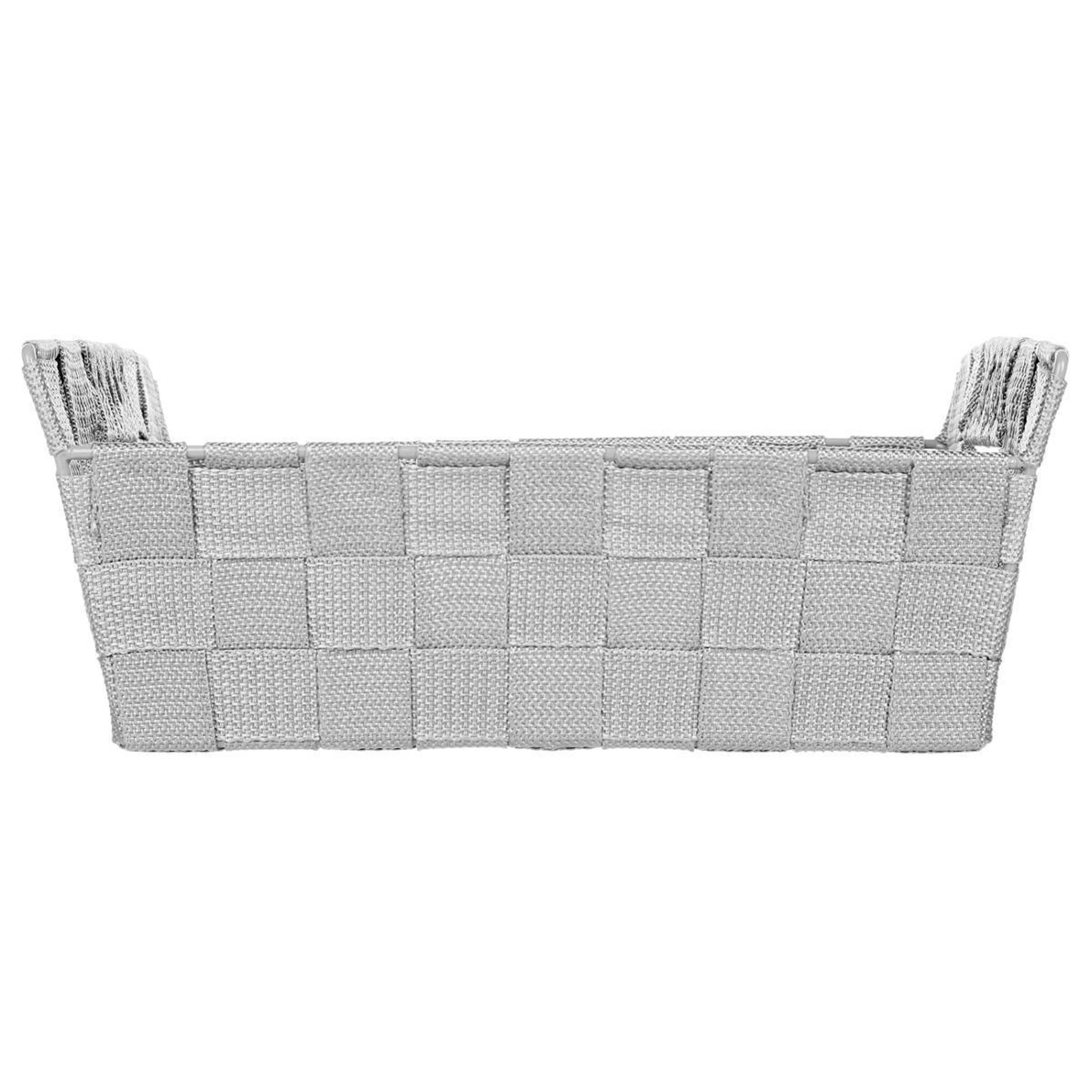 Voir la diapositive 2 : FIVE Panier de Rangement  Biseauté  28cm Gris