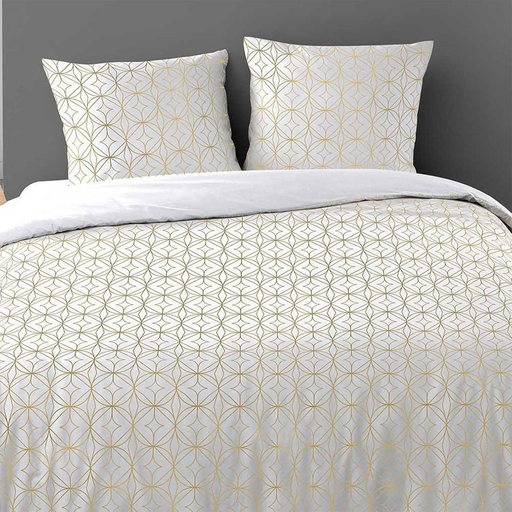 Voir la diapositive 4 : Douceur d'Intérieur Housse de couette 240x220 + 2 taies Orline microfibre