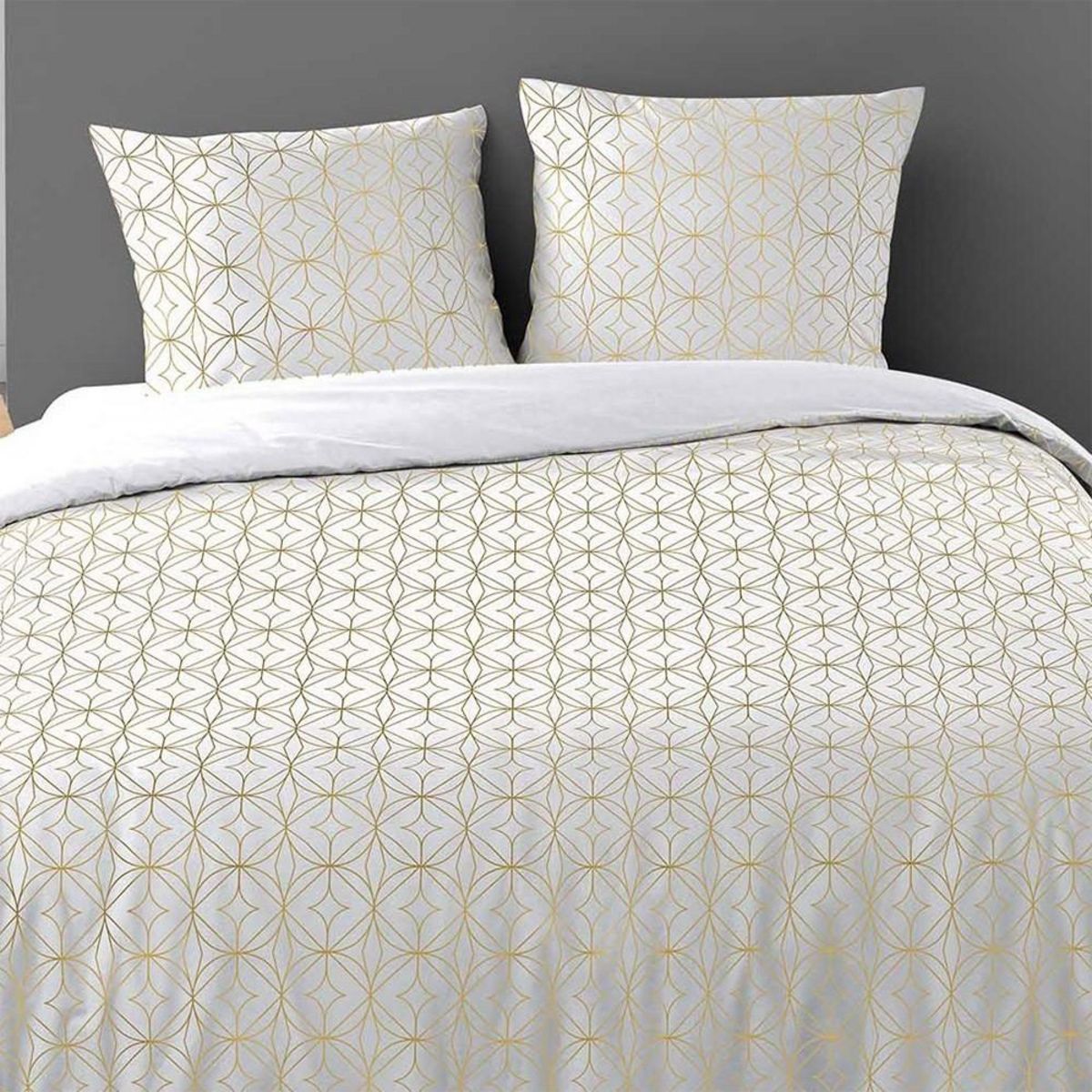 Douceur d'Intérieur Housse de couette 240x220 + 2 taies Orline microfibre