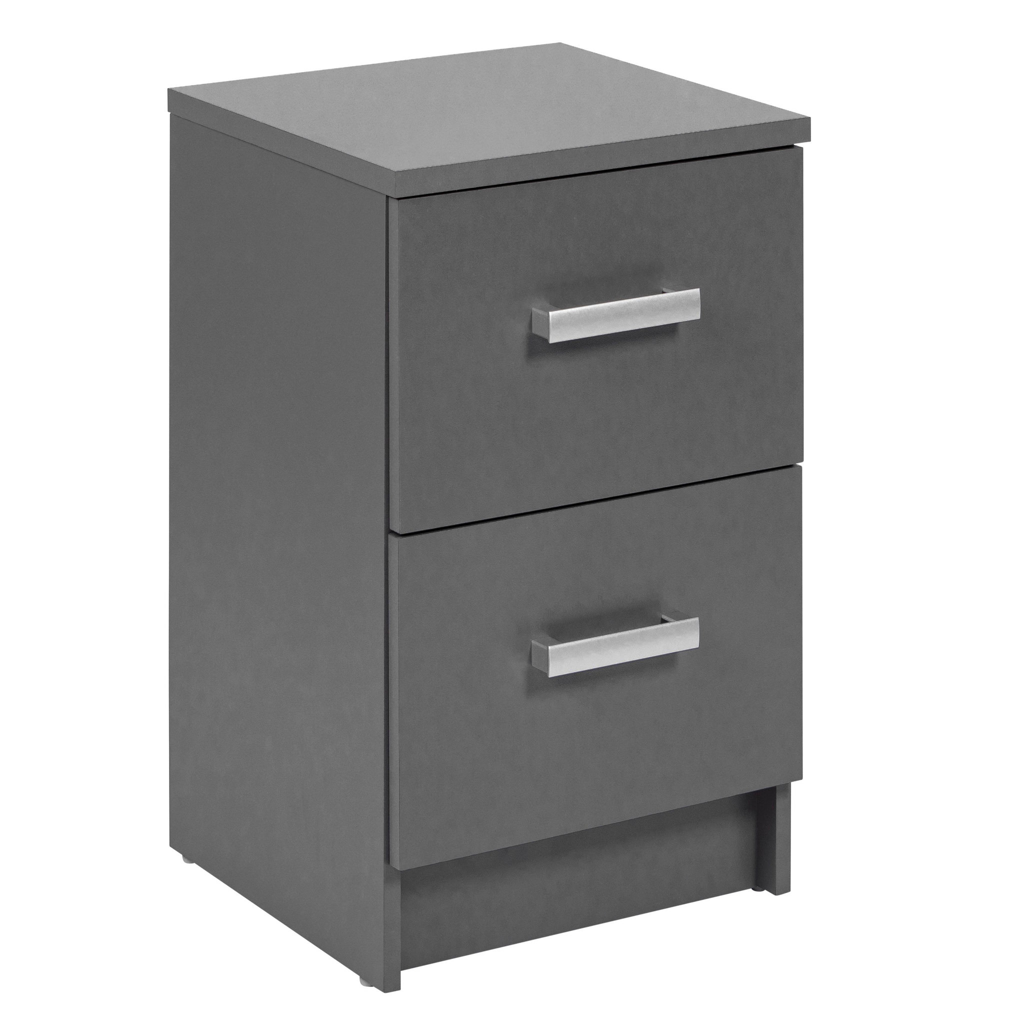 INTERLINK Table de nuit ELENZIO 2 Gris