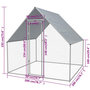 Voir la diapositive 6 : VIDAXL Cage exterieure pour poulets Acier galvanise 2 x 2 x 1,92 m