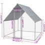 Voir la diapositive 6 : VIDAXL Cage exterieure pour poulets Acier galvanise 2 x 2 x 1,92 m