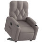 Voir la diapositive 3 : VIDAXL Fauteuil inclinable taupe tissu