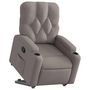 Voir la diapositive 3 : VIDAXL Fauteuil inclinable taupe tissu