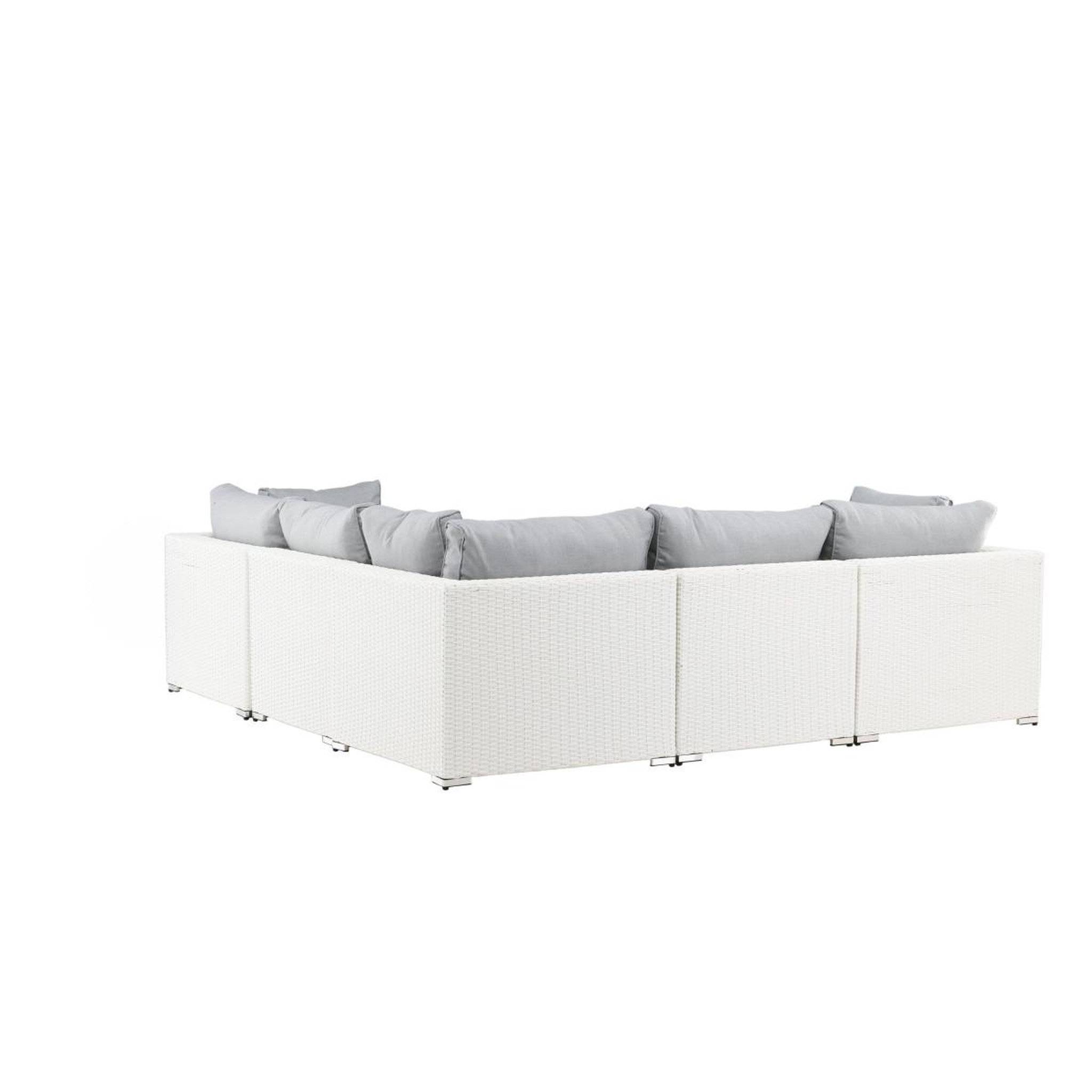 Voir la diapositive 5 : Paris Prix Salon d'angle de jardin  amazona  249cm blanc