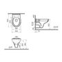 Voir la diapositive 2 : Vitra Pack WC suspendue S20 Round sans bride abattant standard VITRA 7644B003 6079