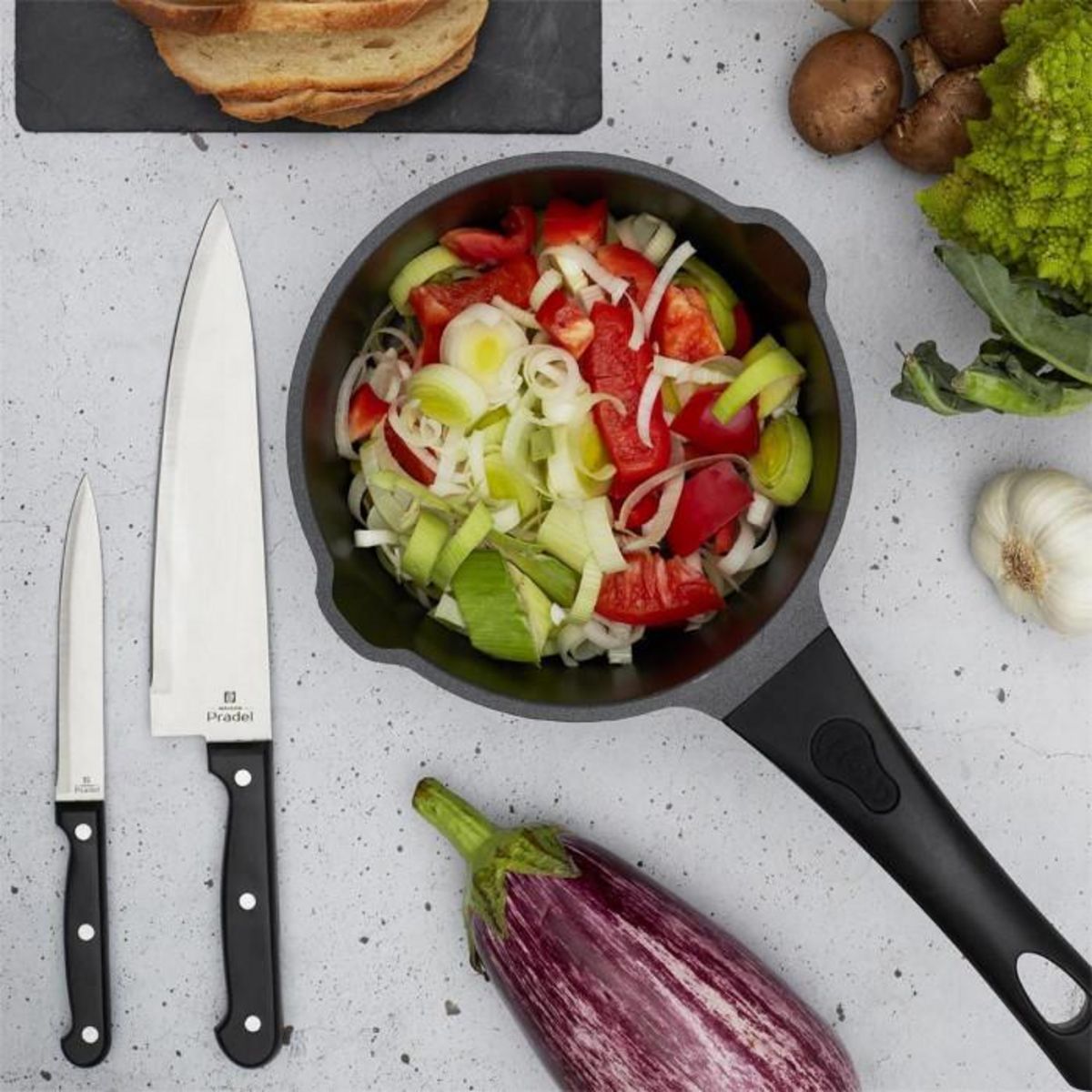 Paris Prix Casserole Aluminium  Fonte  18cm Noir