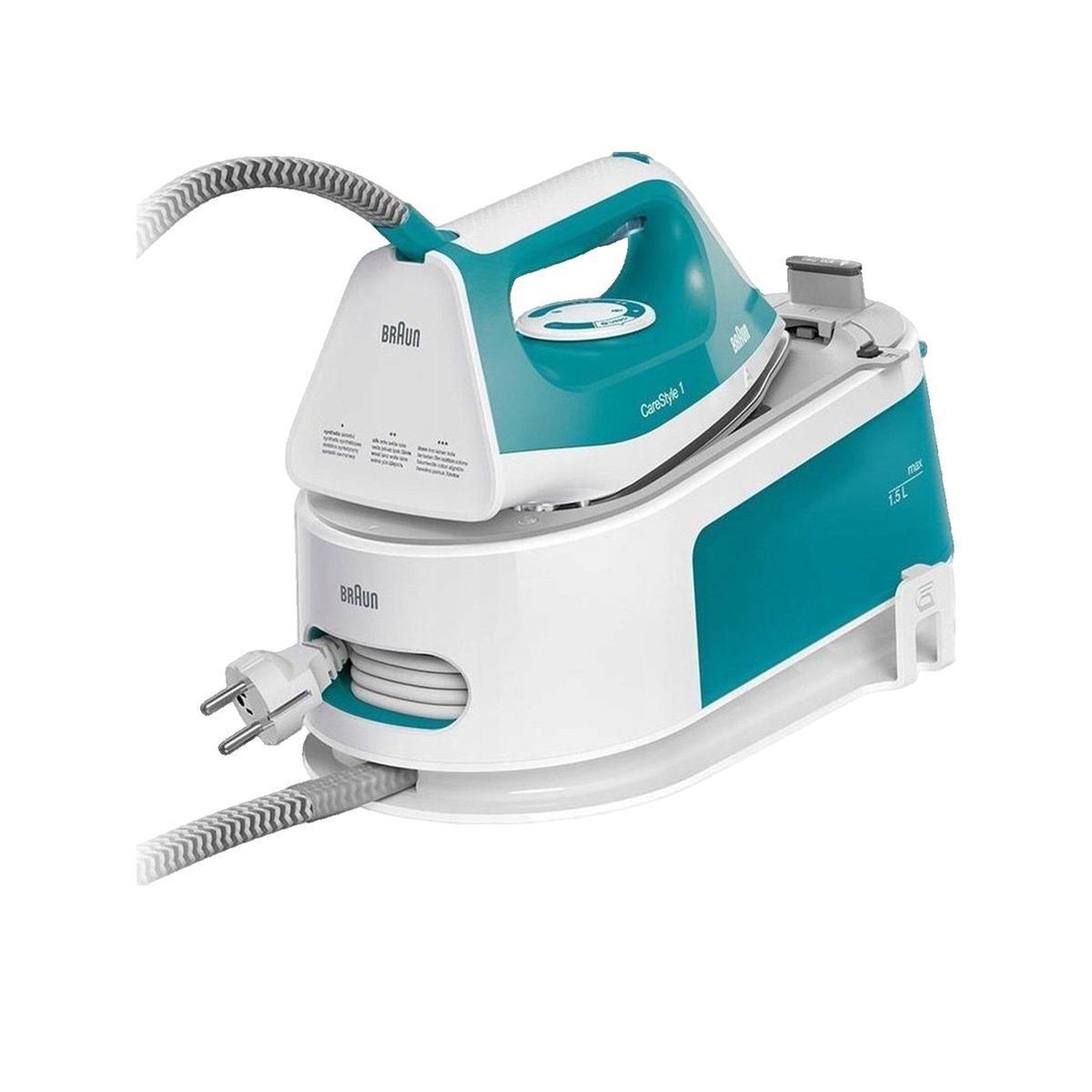 Voir la diapositive 2 : BRAUN Centrale vapeur Braun CareStyle 1 IS1013GR Vert et blanc