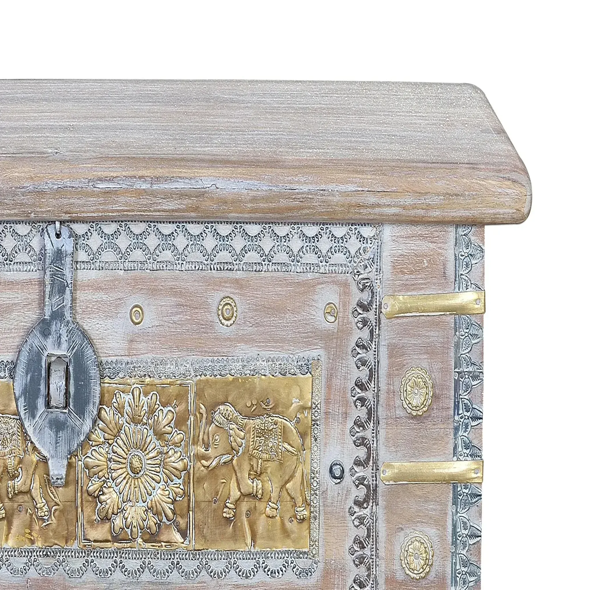 Voir la diapositive 5 : GINER Y COLOMER SL Coffre en bois de manguier massif 80 cm style rustique