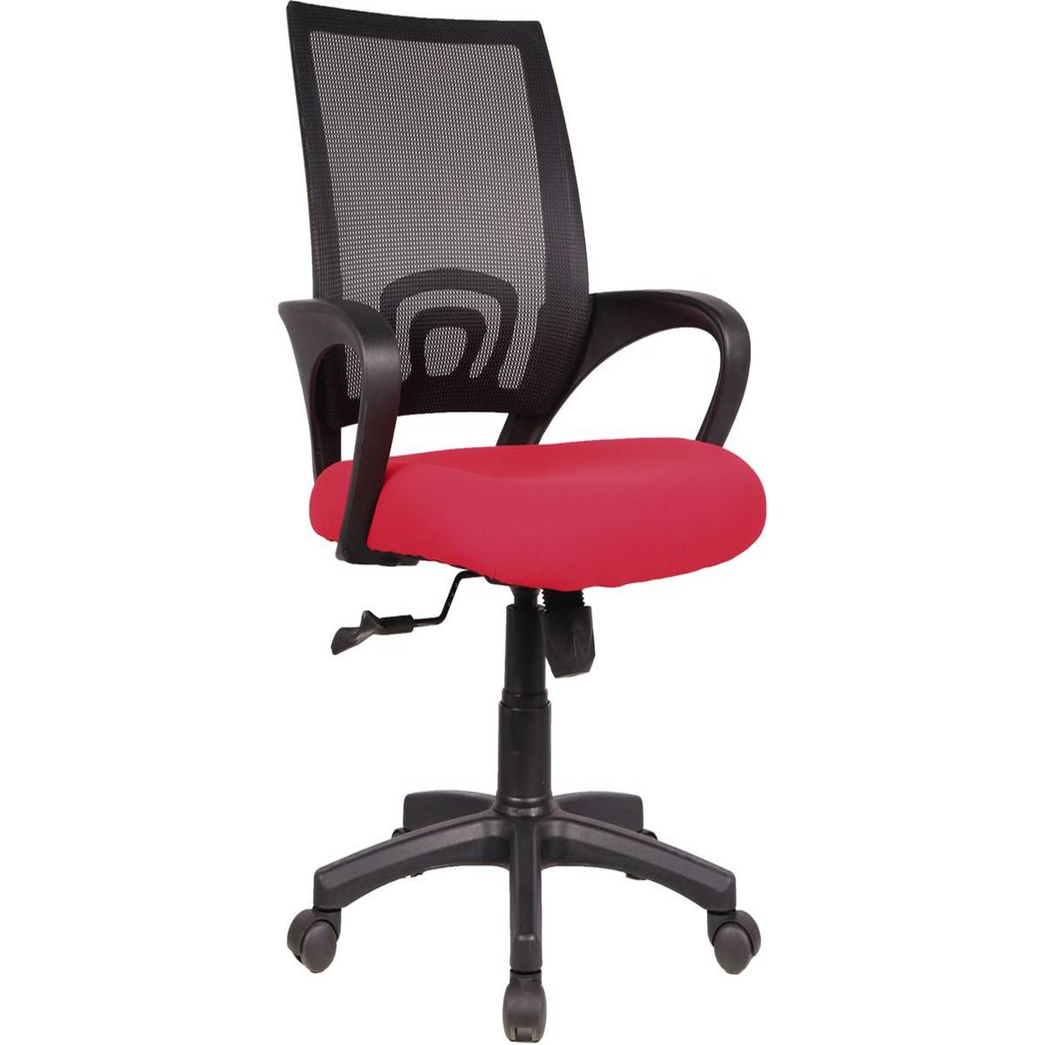 Voir la diapositive 1 : Habitat et Jardin Fauteuil de bureau à roulettes  Dana  - Noir/Rouge