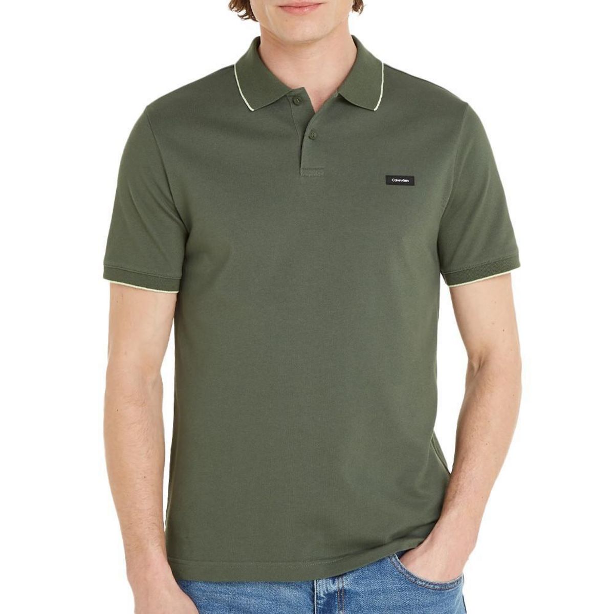 CALVIN KLEIN JEANS Polo  Homme Calvin Klein Jeans Stretch Pique