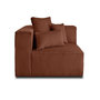 Voir la diapositive 1 : LISA DESIGN Colombine - module d'assise gauche - en velours côtelé grosses côtes
