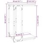 Voir la diapositive 6 : VIDAXL Table d'appoint Chene sonoma 40x30x60 cm Bois d'ingenierie