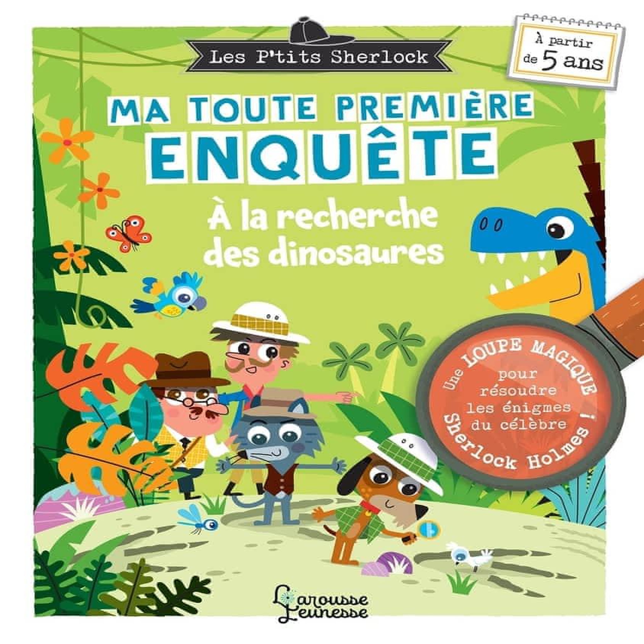 A LA RECHERCHE DES DINOSAURES. AVEC UNE LOUPE MAGIQUE, Lebrun Sandra