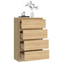Voir la diapositive 5 : VIDAXL Buffet Chene sonoma 60x35x98,5 cm Bois d'ingenierie
