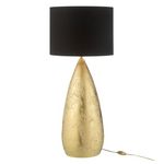 Paris Prix Lampe à Poser Goutte en Céramique  Plum  79cm Or