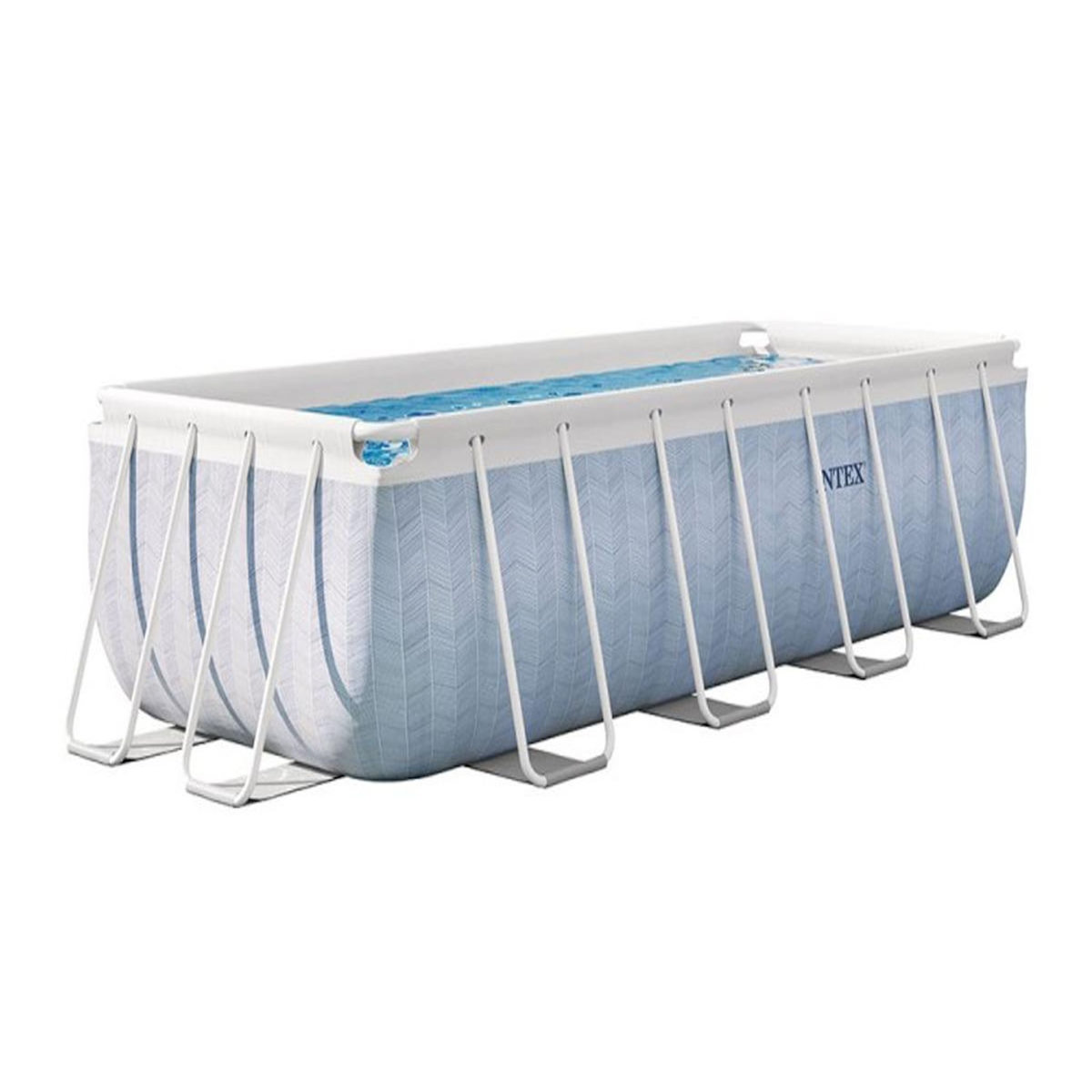 INTEX Piscine tubulaire Chevron rectangulaire 4,00 x 2,00 x 1,00 m - Intex