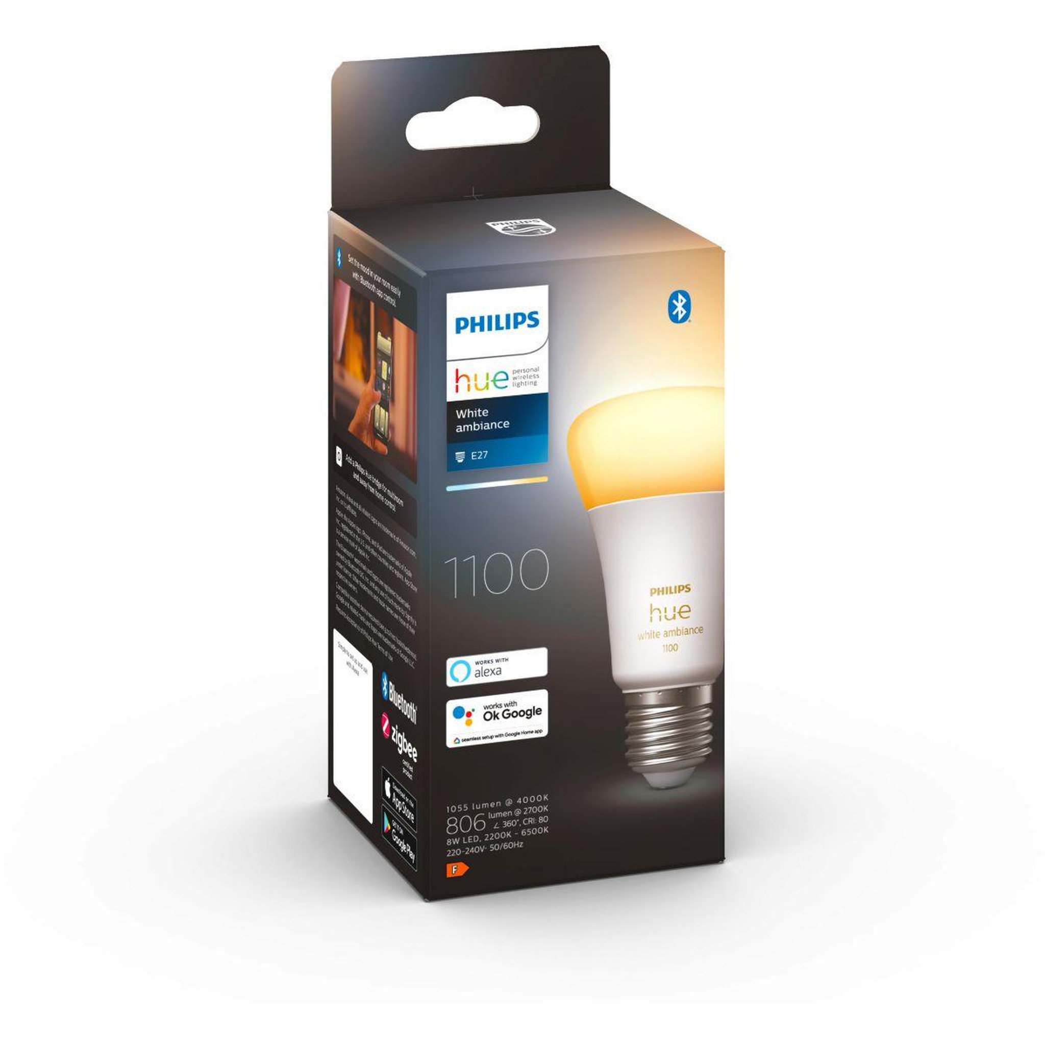 Voir la diapositive 5 : PHILIPS HUE Ampoule LED connectée White Ambiance E27 75W