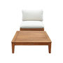 Voir la diapositive 2 : SWEEEK Fauteuil de jardin avec table basse bois d'acacia et bouclette beige - Yona