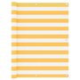 Voir la diapositive 1 : VIDAXL Ecran de balcon Blanc et jaune 120x500 cm Tissu Oxford