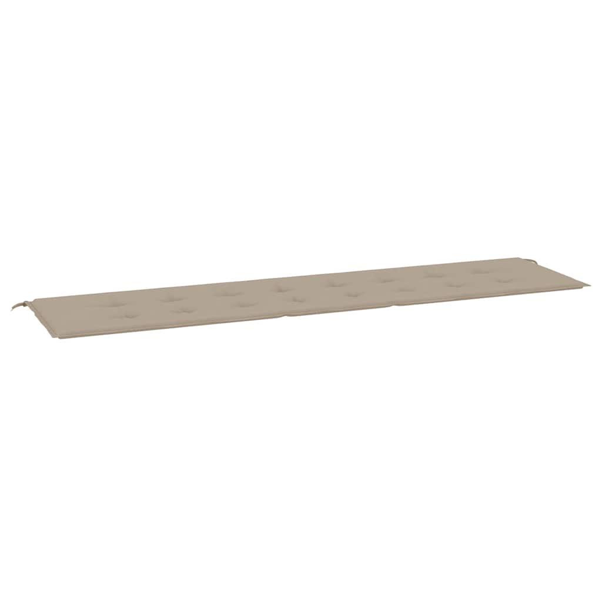 Voir la diapositive 2 : VIDAXL Coussin de banc de jardin taupe 200x50x3 cm tissu oxford