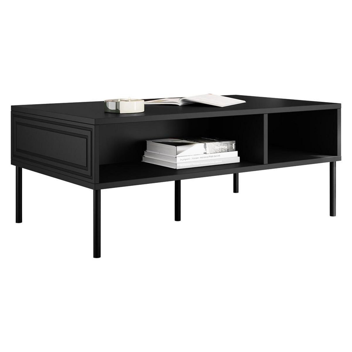 BEST MOBILIER Lavaggi - table basse - 2 niches - 110 cm