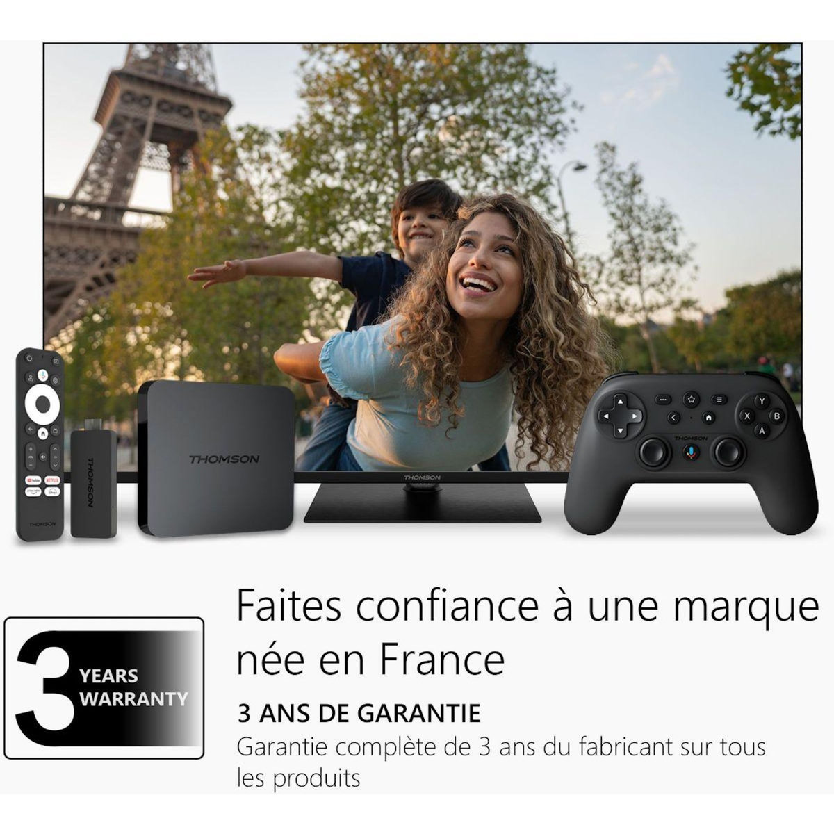 THOMSON Passerelle multimédia 245 Box 4K avec Google TV