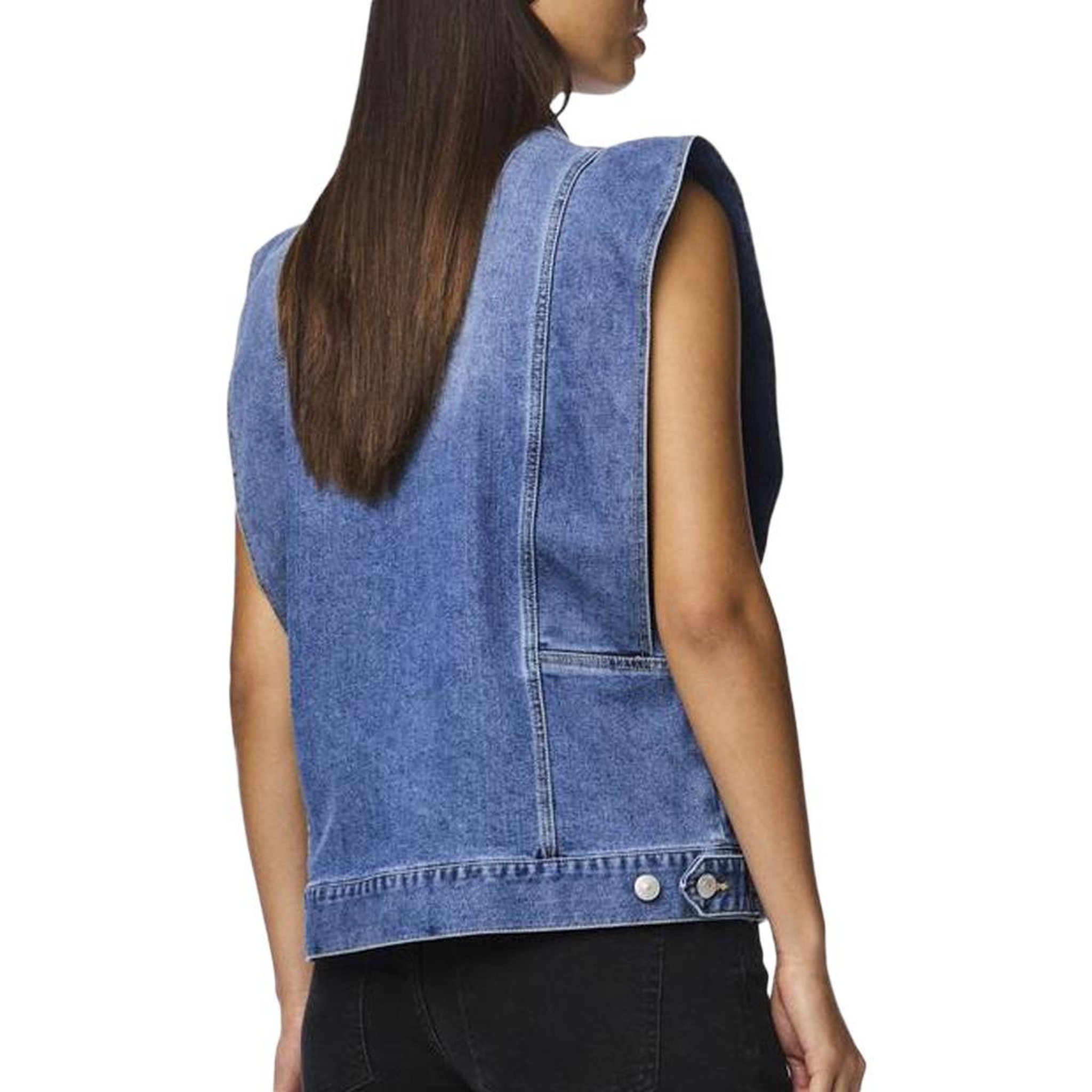Voir la diapositive 2 : Pieces Veste en Jean  Femme Pieces Femma