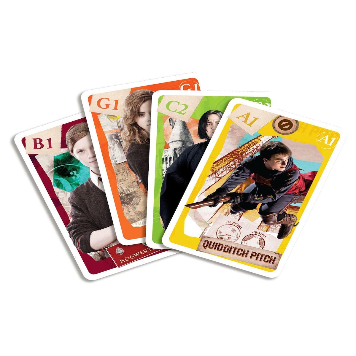 CARTAMUNDI Jeu de Famille Harry Potter - Jeu de cartes 4 en 1