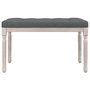 Voir la diapositive 3 : VIDAXL Banc Gris fonce 80x40x49 cm Tissu