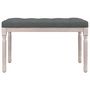 Voir la diapositive 3 : VIDAXL Banc Gris fonce 80x40x49 cm Tissu