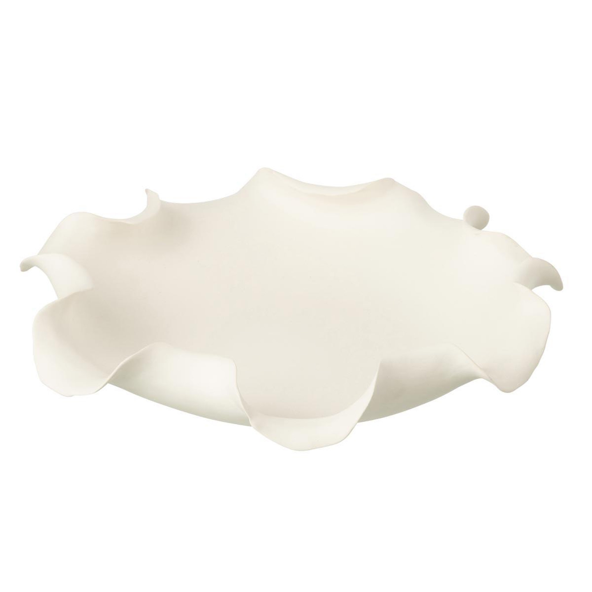 J-LINE Coupelle déco en céramique  helix  37cm blanc