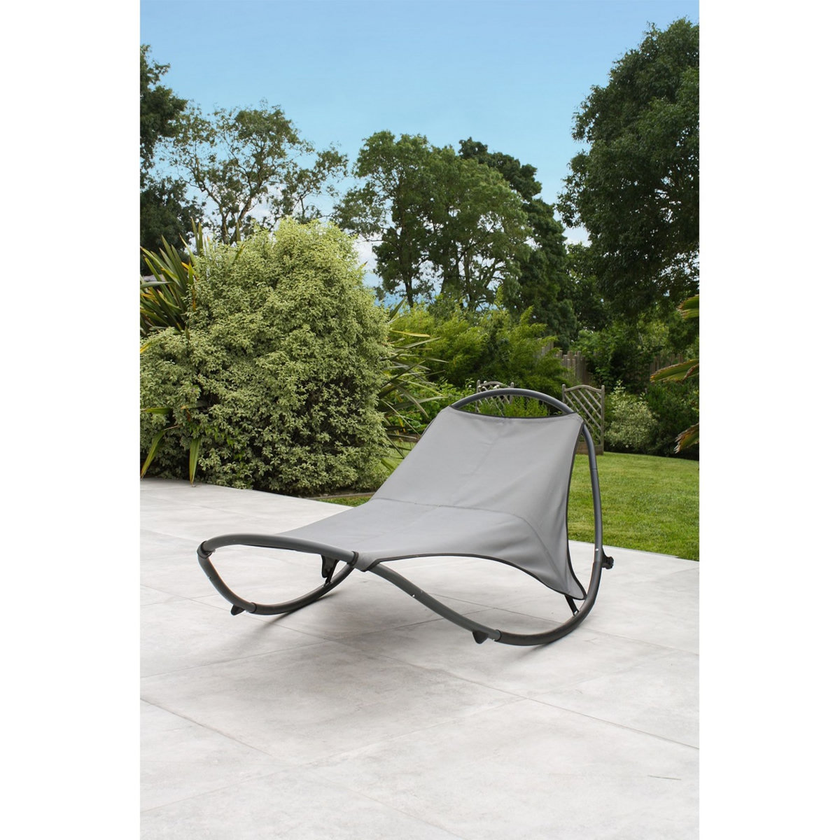 DCB GARDEN Bain de soleil - Acier - Gris - HENDAYE