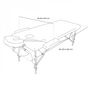 Voir la diapositive 2 : VIVEZEN Kit complet de housses pour table de massage - Éponge - Gris anthracite