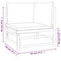 Voir la diapositive 6 : VIDAXL Salon de jardin 2 pcs avec coussins vert bambou