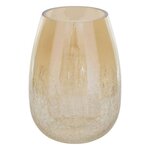 ATMOSPHERA Vase en Verre Craquelé  Alexis  25cm Transparent