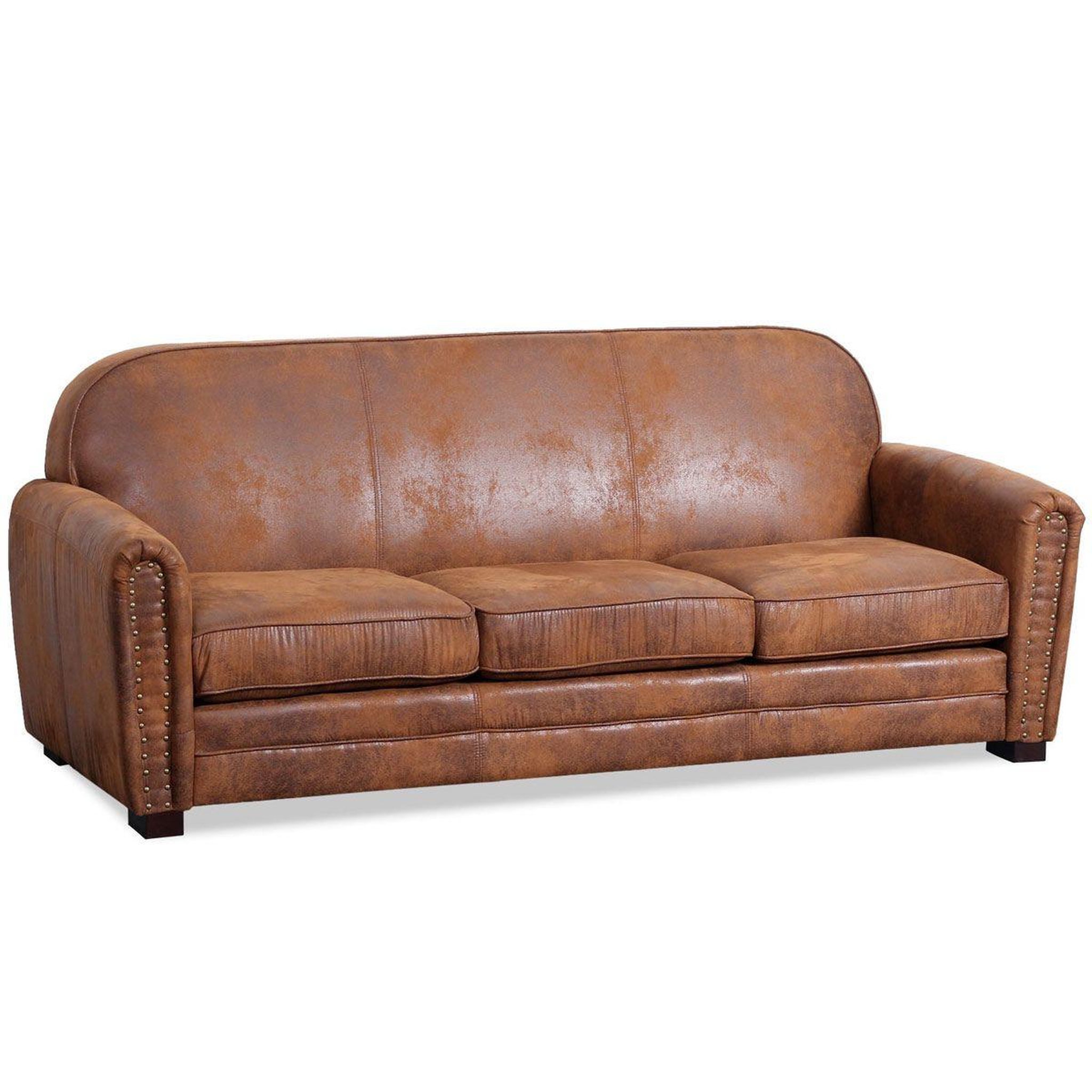 Voir la diapositive 1 : Paris Prix Canapé club vintage  balista  195cm marron