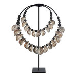 Paris Prix Décoration sur Pied  Coquillages  60cm Noir