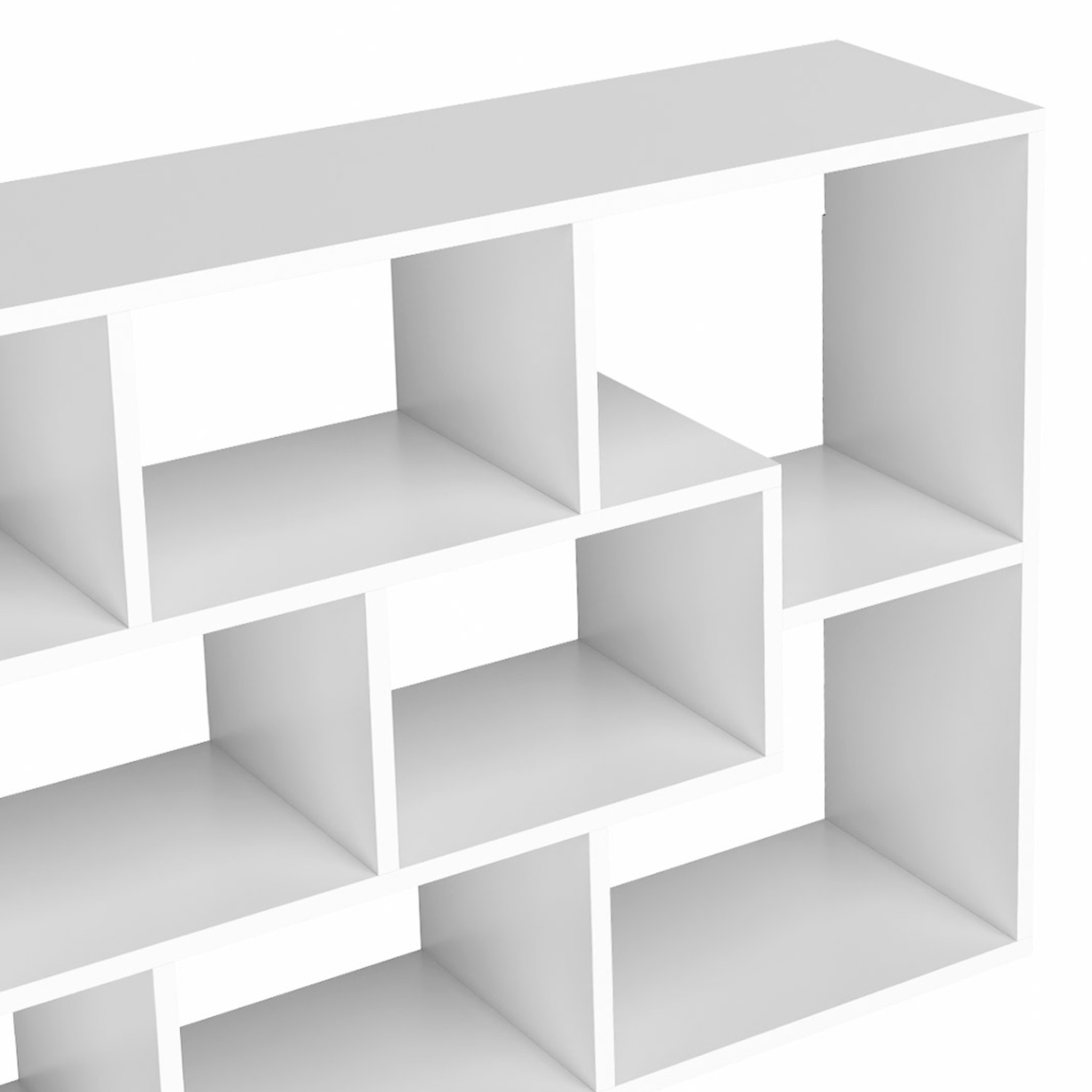 Voir la diapositive 5 : ID MARKET Etagère murale colette avec 8 compartiments blanc