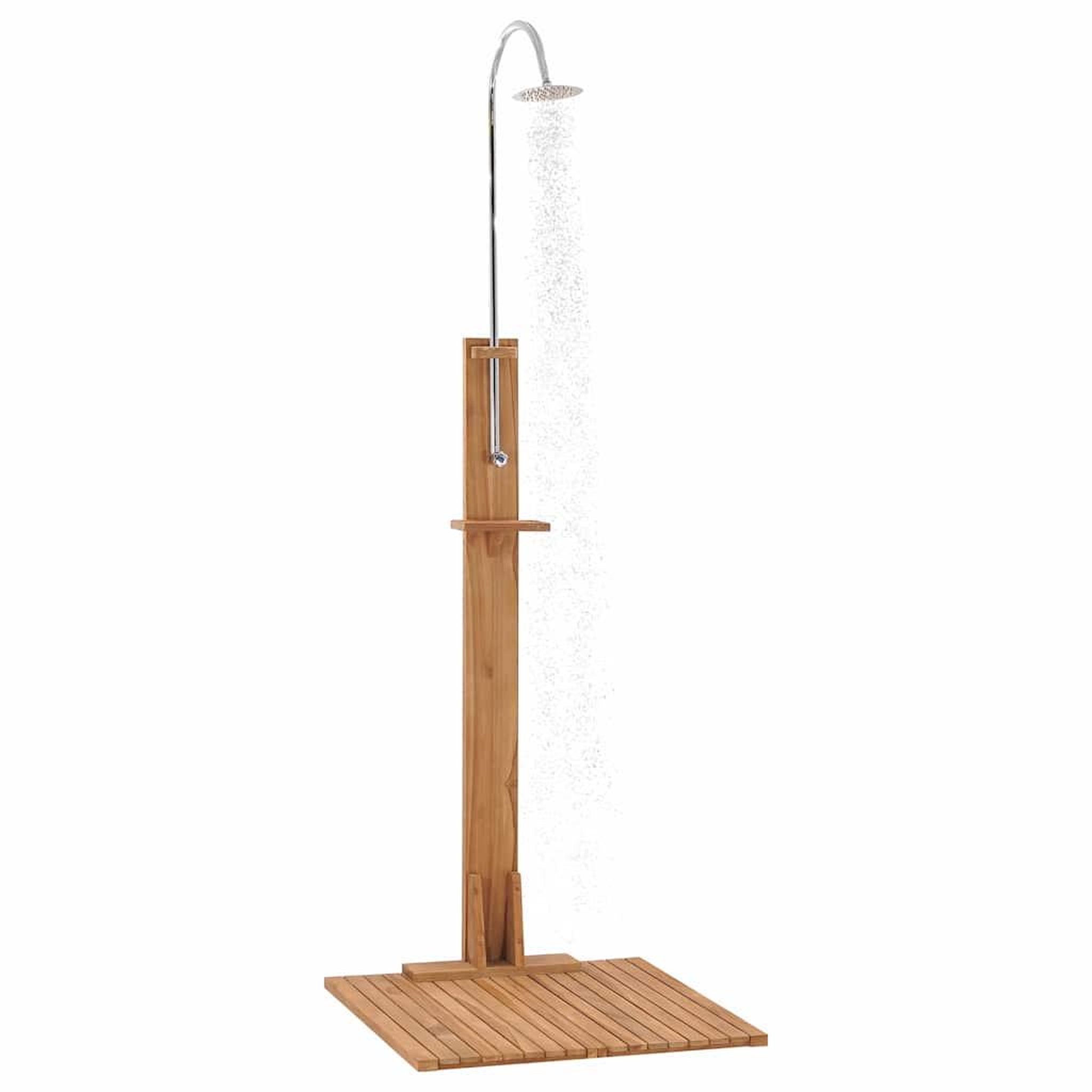 Voir la diapositive 4 : VIDAXL Douche de jardin 75x75x210 cm bois de teck solide
