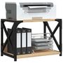 Voir la diapositive 3 : VIDAXL Support d imprimante à 2 niveaux chêne sonoma 44x26x31,5 cm