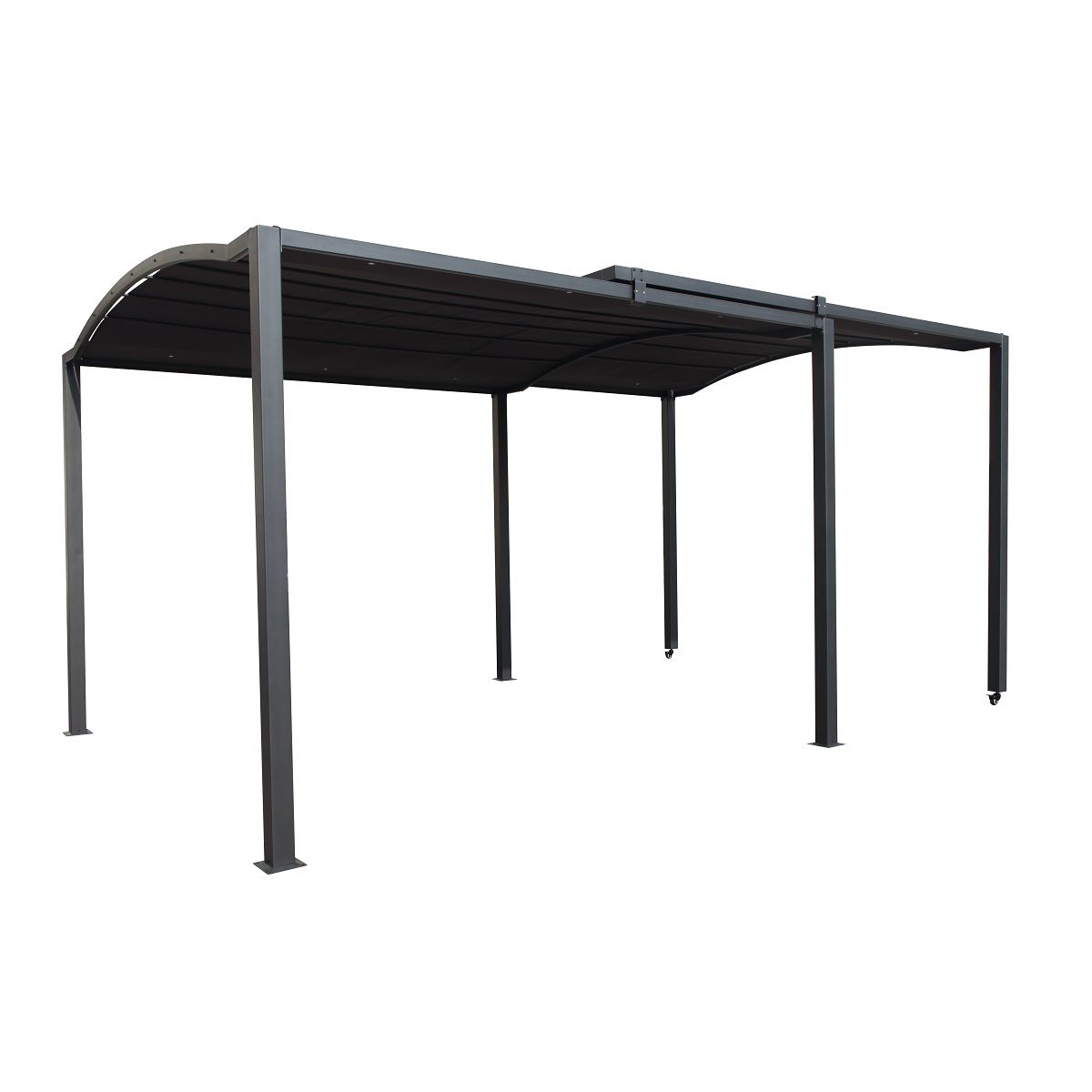 GARDENSTAR Tonnelle rétractable acier 2.95/5.70x3.03x2.33m THEBES