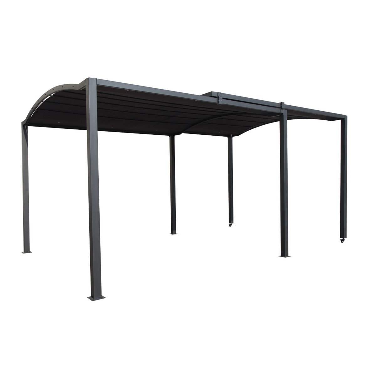 GARDENSTAR Tonnelle rétractable acier 2.95/5.70x3.03x2.33m THEBES