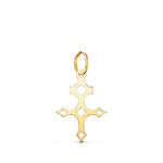 L'ATELIER D'AZUR Pendentif Médaille Or 18 Carats 750 Jaune - Croix du Sud - Chaine Offerte - Petite