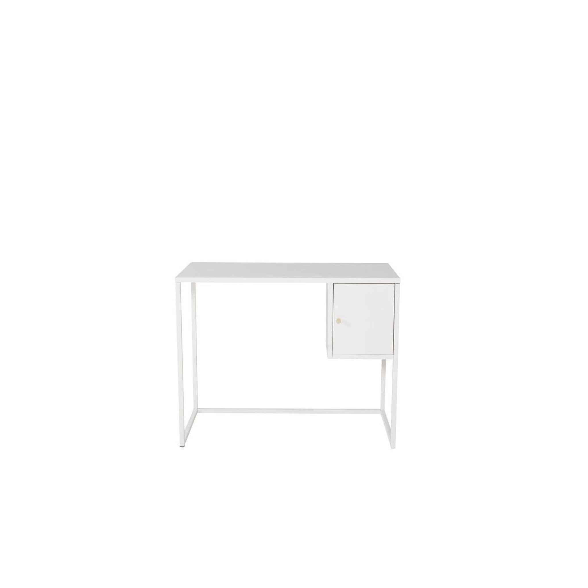 Voir la diapositive 2 : Paris Prix Bureau avec porte  bakal  95cm blanc